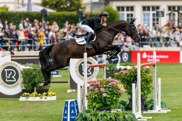 RIESENBECK - Longines Global Champions Tour of Riesenbeck 2026, RIESENBECK - Longines Global Champions Tour of Riesenbeck 2026 EHNING Marcus (GER), Coolio 42 Longines GCT Grand Prix of Riesenbeck CSI5* - Int. jumping competition against the clock with jump-off (1.60 m) Riesenbeck, Riesenbeck International 19. July 2026 - *** RIESENBECK Longines Global Champions Tour of Riesenbeck 2026, RIESENBECK Longines Global Champions Tour of Riesenbeck 2026 EHNING Marcus GER, Coolio 42 Longines GCT Grand Prix of Riesenbeck CSI5* International show jumping competition against the clock with a jump-off, 160 m, Riesenbeck, Riesenbeck International, July 19, 2026