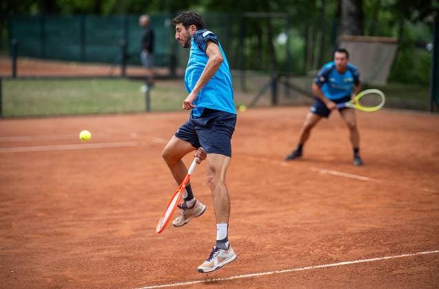 TENNIS - 2. TENNIS-BUNDESLIGA SÜD I TC RUHLA 92 HEIMSPIEL TC RW MRH TROWE SPRENDLINGEN ** NUR FÜR REDAKTIONELLE ZWECKE ** EDITORIAL USE ONLY **<p>19 07 2026-Erfurt: Tennis Herren 2. Tennis-Bundesliga Süd I TC Ruhla 92 TC RW MRH Trowe Sprendlingen Tennisanlage Binderslebener Landstraße Herren Doppel im Foto: Federico Iannaccone 8 (Tennisclub Ruhla 92 e.V.), Giuseppe La Vela 4 (Tennisclub Ruhla 92 e.V.) ( Deutschland Thueringen Erfurt Copyright: SaschaxFromm *** TENNIS 2 TENNIS BUNDESLIGA SOUTH I TC RUHLA 92 HOME MATCH TC RW MRH TROWE SPRENDLINGEN ** FOR EDITORIAL USE ONLY ** EDITORIAL USE ONLY ** July 19, 2026 Erfurt Men’s Tennis 2 Tennis Bundesliga South I TC Ruhla 92 TC RW MRH Trowe Sprendlingen Tennis Facility, Binderslebener Landstraße Men’s doubles in the photo: Federico Iannaccone 8 Tennisclub Ruhla 92 e.V., Giuseppe La Vela 4 Tennis Club Ruhla 92 e.V. Germany Thuringia Erfurt Copyright SaschaxFromm Copyright: SaschaxFromm doc86sb6rp59xtxdaswrlq ,EDITORIAL USE ONLY