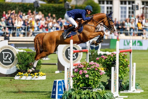 RIESENBECK - Longines Global Champions Tour of Riesenbeck 2026, RIESENBECK - Longines Global Champions Tour of Riesenbeck 2026 DEUSSER Daniel (GER), Pepita van T Meulenhof BR Longines GCT Grand Prix of Riesenbeck CSI5* - Int. jumping competition against the clock with jump-off (1.60 m) Riesenbeck, Riesenbeck International 19. July 2026 - *** RIESENBECK Longines Global Champions Tour of Riesenbeck 2026, RIESENBECK Longines Global Champions Tour of Riesenbeck 2026 DEUSSER Daniel GER, Pepita van T Meulenhof BR Longines GCT Grand Prix of Riesenbeck CSI5* International show jumping competition against the clock with a jump-off, 160 m, Riesenbeck, Riesenbeck International, July 19, 2026