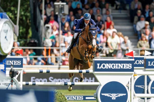 RIESENBECK - Longines Global Champions Tour of Riesenbeck 2026, RIESENBECK - Longines Global Champions Tour of Riesenbeck 2026 DEUSSER Daniel (GER), Pepita van T Meulenhof BR Longines GCT Grand Prix of Riesenbeck CSI5* - Int. jumping competition against the clock with jump-off (1.60 m) Riesenbeck, Riesenbeck International 19. July 2026 - *** RIESENBECK Longines Global Champions Tour of Riesenbeck 2026, RIESENBECK Longines Global Champions Tour of Riesenbeck 2026 DEUSSER Daniel GER, Pepita van T Meulenhof BR Longines GCT Grand Prix of Riesenbeck CSI5* International show jumping competition against the clock with a jump-off, 160 m, Riesenbeck, Riesenbeck International, July 19, 2026