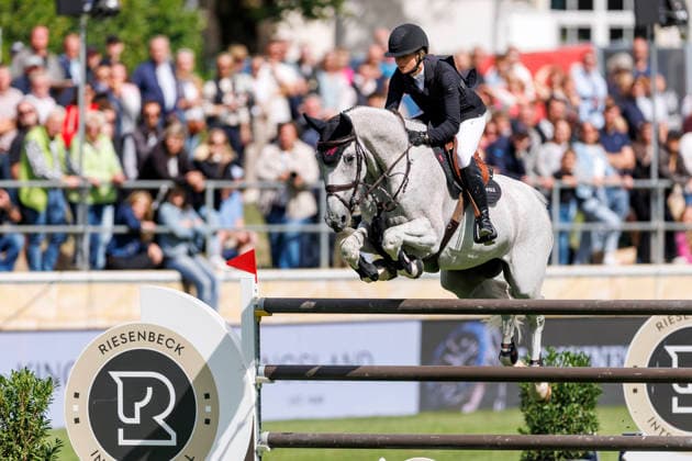 RIESENBECK - Longines Global Champions Tour of Riesenbeck 2026, RIESENBECK - Longines Global Champions Tour of Riesenbeck 2026 HINNERS Sophie (GER), Iron Dames My Prins Longines GCT Grand Prix of Riesenbeck CSI5* - Int. jumping competition against the clock with jump-off (1.60 m) Riesenbeck, Riesenbeck International 19. July 2026 - *** RIESENBECK Longines Global Champions Tour of Riesenbeck 2026, RIESENBECK Longines Global Champions Tour of Riesenbeck 2026 HINNERS Sophie GER, Iron Dames My Prins Longines GCT Grand Prix of Riesenbeck CSI5* International jumping competition against the clock with a jump-off, 160 m, Riesenbeck, Riesenbeck International, July 19, 2026