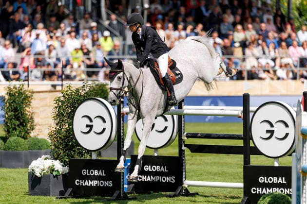 RIESENBECK - Longines Global Champions Tour of Riesenbeck 2026, RIESENBECK - Longines Global Champions Tour of Riesenbeck 2026 HINNERS Sophie (GER), Iron Dames My Prins Longines GCT Grand Prix of Riesenbeck CSI5* - Int. jumping competition against the clock with jump-off (1.60 m) Riesenbeck, Riesenbeck International 19. July 2026 - *** RIESENBECK Longines Global Champions Tour of Riesenbeck 2026, RIESENBECK Longines Global Champions Tour of Riesenbeck 2026 HINNERS Sophie GER, Iron Dames My Prins Longines GCT Grand Prix of Riesenbeck CSI5* International jumping competition against the clock with a jump-off, 160 m, Riesenbeck, Riesenbeck International, July 19, 2026