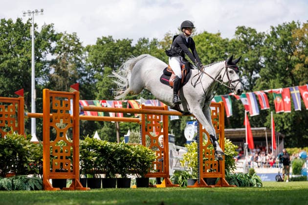 RIESENBECK - Longines Global Champions Tour of Riesenbeck 2026, RIESENBECK - Longines Global Champions Tour of Riesenbeck 2026 HINNERS Sophie (GER), Iron Dames My Prins Longines GCT Grand Prix of Riesenbeck CSI5* - Int. jumping competition against the clock with jump-off (1.60 m) Riesenbeck, Riesenbeck International 19. July 2026 - *** RIESENBECK Longines Global Champions Tour of Riesenbeck 2026, RIESENBECK Longines Global Champions Tour of Riesenbeck 2026 HINNERS Sophie GER, Iron Dames My Prins Longines GCT Grand Prix of Riesenbeck CSI5* International jumping competition against the clock with a jump-off, 160 m, Riesenbeck, Riesenbeck International, July 19, 2026