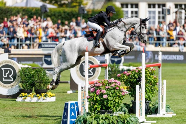 RIESENBECK - Longines Global Champions Tour of Riesenbeck 2026, RIESENBECK - Longines Global Champions Tour of Riesenbeck 2026 HINNERS Sophie (GER), Iron Dames My Prins Longines GCT Grand Prix of Riesenbeck CSI5* - Int. jumping competition against the clock with jump-off (1.60 m) Riesenbeck, Riesenbeck International 19. July 2026 - *** RIESENBECK Longines Global Champions Tour of Riesenbeck 2026, RIESENBECK Longines Global Champions Tour of Riesenbeck 2026 HINNERS Sophie GER, Iron Dames My Prins Longines GCT Grand Prix of Riesenbeck CSI5* International jumping competition against the clock with a jump-off, 160 m, Riesenbeck, Riesenbeck International, July 19, 2026