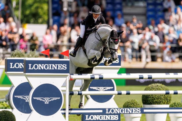 RIESENBECK - Longines Global Champions Tour of Riesenbeck 2026, RIESENBECK - Longines Global Champions Tour of Riesenbeck 2026 HINNERS Sophie (GER), Iron Dames My Prins Longines GCT Grand Prix of Riesenbeck CSI5* - Int. jumping competition against the clock with jump-off (1.60 m) Riesenbeck, Riesenbeck International 19. July 2026 - *** RIESENBECK Longines Global Champions Tour of Riesenbeck 2026, RIESENBECK Longines Global Champions Tour of Riesenbeck 2026 HINNERS Sophie GER, Iron Dames My Prins Longines GCT Grand Prix of Riesenbeck CSI5* International jumping competition against the clock with a jump-off, 160 m, Riesenbeck, Riesenbeck International, July 19, 2026