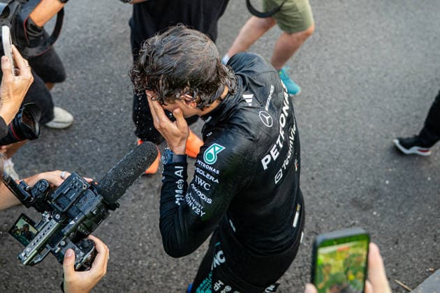 Formula One GP Spa Francorchamps, Belgium. Sunday, July 19, 2026 Andrea Kimi Antonelli 12, Mercedes-AMG Petronas F1 Team - Team celebration; Formula One GP Spa Francorchamps, Belgium. Sunday, July 19, 2026 *** Formula One Grand Prix at Spa-Francorchamps, Belgium, Sunday, July 19, 2026; Andrea Kimi Antonelli, No. 12, Mercedes AMG Petronas F1 Team; Team celebration; Formula One Grand Prix at Spa-Francorchamps, Belgium, Sunday, July 19, 2026 Copyright: xBEAUTIFULxSPORTS Erlhofx