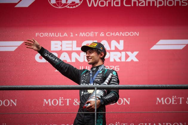IPA86812181 - 12 Andrea Kimi Antonelli (ITA), INEOS AMG Mercedes W17, during the Belgian Grand Prix at Spa-Francorchamps, July 16–19, 2026, 2026 Formula 1 World Championship, WM, Weltmeisterschaft  Copyright: xFedericoxBasile IPAxSportx xx 86812181