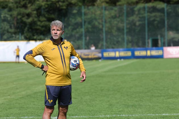 Foto IPP Emanuele Pennacchio Folgaria 19 07 2026 training session the preseason camp 2026-2027 Nella foto Marco Baroni head coach of Hellas Verona FC italyphotopress world copyright Folgaria italy Italia ITALY  Copyright: xR4924_italyphotopressx