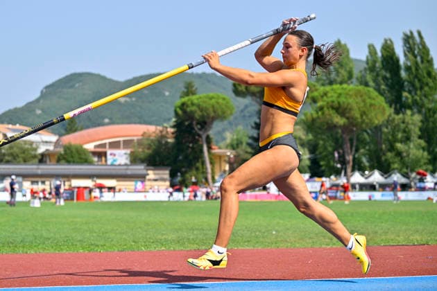 Eva Marie WEISBRODT (Germany, MTG Mannheim, Stabhochsprung) ITA, European Atheltics U18 Championships, Athletics, 19.07.2026, ITA, European Atheltics U18 Championships, Athletics, 19.07.2026, *** Eva Marie WEISBRODT, Germany, MTG Mannheim, Pole Vault, ITA, European Athletics U18 Championships, Athletics, July 19, 2026, ITA, European Athletics U18 Championships, Athletics, July 19, 2026, Copyright: xEibnerxPressefoto JanxPapenfussx EP_JPS
