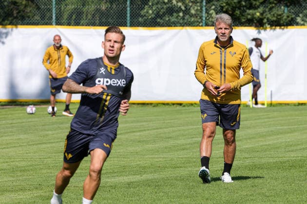 Foto IPP Emanuele Pennacchio Folgaria 19 07 2026 training session the preseason camp 2026-2027 Nella foto Marco Baroni head coach of Hellas Verona FC italyphotopress world copyright Folgaria italy Italia ITALY  Copyright: xR4924_italyphotopressx
