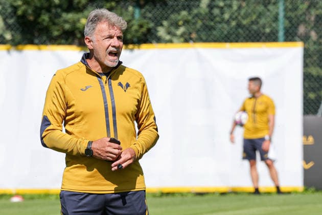 Foto IPP Emanuele Pennacchio Folgaria 19 07 2026 training session the preseason camp 2026-2027 Nella foto Marco Baroni head coach of Hellas Verona FC italyphotopress world copyright Folgaria italy Italia ITALY  Copyright: xR4924_italyphotopressx