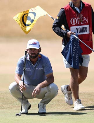 RECORD DATE NOT STATED 19th July 2026; Royal Birkdale Golf Club, Southport, Merseyside, England; The Open Championship Final Day; Cameron Young (USA) putting at the 8th hole DavidxBlunsden