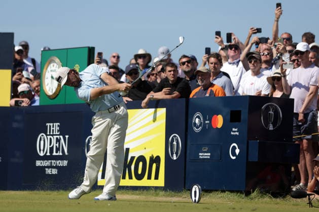 RECORD DATE NOT STATED 19th July 2026; Royal Birkdale Golf Club, Southport, Merseyside, England; The Open Championship Final Day; Tommy Fleetwood (ENG) plays from the tee at the 9th hole DavidxBlunsden