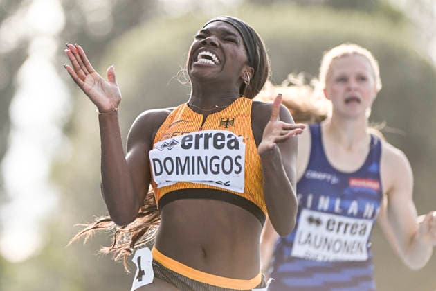 U18-Europameisterschaften Leichtathletik, Rieti Italien Delisha Benelisa Domingos (GER TuS Lichterfelde) bei den U18-Europameisterschaften Leichtathletik, Rieti Italien *** U18 European Athletics Championships, Rieti, Italy: Delisha Benelisa Domingos (GER) of TuS Lichterfelde at the U18 European Athletics Championships in Rieti, Italy Copyright: xBEAUTIFULxSPORTS DecaxText&Bildx