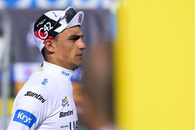 Mexican Isaac Del Toro of UAE Team Emirates XRG pictured after stage 15 of the 2026 Tour de France cycling race, a stage of 184km from Champagnole to Plateau de Solaison, on Sunday 19 July 2026. The 113th edition of the Tour de France starts on Saturday 4 July in Barcelona, Spain, and will finish in Paris, France on the 26th of July. DAVIDxPINTENS  x181487481x