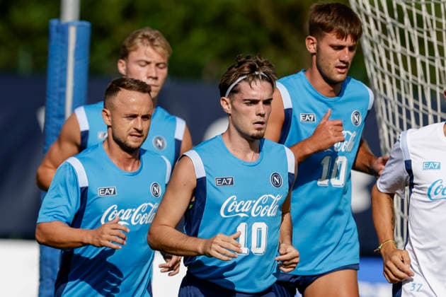 SSC Napoli preseason 2026-27 SSC Napoli group player during third day SSC Napoli s 2026-27 preseason training camp in val di sole in Trentino, Dimaro Folgarida July, 19 2026. _BPH3744 Copyright: xAntonioxBalascox