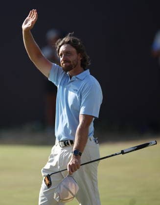 154th Open Golf Championships - Round 4 Tommy Fleetwood of England waves to the crowd after his fourth round at the British Open Golf Championships at Royal Birkdale in Southport, Britain, 19 July 2026. SOUTHPORT UNITED KINGDOM  Copyright: xADAMxVAUGHANx