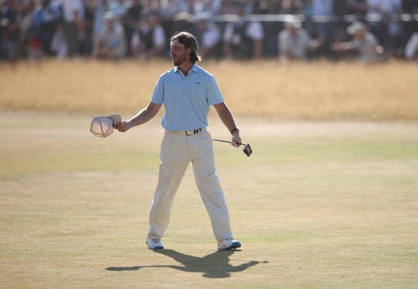 154th Open Golf Championships - Round 4 Tommy Fleetwood of England gestures to the crowd on the 18th hole during the 4th round at the British Open Golf Championships at Royal Birkdale in Southport, Britain, 19 July 2026. SOUTHPORT UNITED KINGDOM  Copyright: xADAMxVAUGHANx