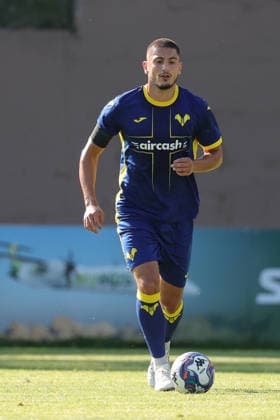 SOCCER - Other - Hellas Verona - Training and Friendly Match Photo by IPA ABACAPRESS.COM86813267 - Seid Korac of Hellas Verona FC during the friendly match between Hellas Verona and Rovereto at the Sporting Center La Pineta on July 19, 2026, in Folgaria, VI. Verona Italy  Copyright: xIPAxSport ABACAx