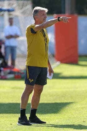 SOCCER - Other - Hellas Verona - Training and Friendly Match Photo by IPA ABACAPRESS.COM86813282 - Marco Baroni, head coach of Hellas Verona FC, during the friendly match between Hellas Verona and Rovereto at the Sporting Center La Pineta on July 19, 2026, in Folgaria, VI. Verona Italy  Copyright: xIPAxSport ABACAx