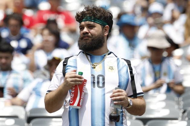 FIFA World Cup, WM, Weltmeisterschaft, Fussball 2026 final - Spain vs Argentina Supporters of Argentina before the FIFA World Cup 2026 final match Spain against Argentina, in New Jersey, USA, 19 July 2026. EAST RUTHERFORD United States  Copyright: xSHAWNxTHEWx