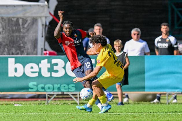 Genoa™s Brooke Norton-Cuffy during the friendly match between Genoa and Trento at the Cesare Benatti Stadium in Moena, Italy - Sunday, July 19, 2026. - Soccer .  Copyright: xTanoxPecoraro LaPressex
