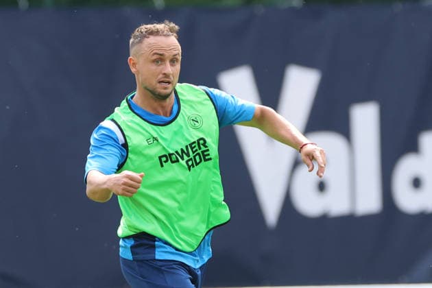 July 19, 2026, Dimaro Folgarida, Trento, Italy: Stanislav Lobokta of Napoli during a training session on Day of the preseason camp of SSC Napoli at stadio Carciato in Dimaro Folgarida, Trento, Italy, on July 19, 2025. Dimaro Folgarida Italy - ZUMAl131 20260719_zsp_l131_012 Copyright: xCiroxDexLucax