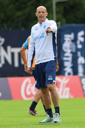 July 19, 2026, Dimaro Folgarida, Trento, Italy: Massimiliano Allegri coach of Napoli during a training session on Day of the preseason camp of SSC Napoli at stadio Carciato in Dimaro Folgarida, Trento, Italy, on July 19, 2025. Dimaro Folgarida Italy - ZUMAl131 20260719_zsp_l131_019 Copyright: xCiroxDexLucax