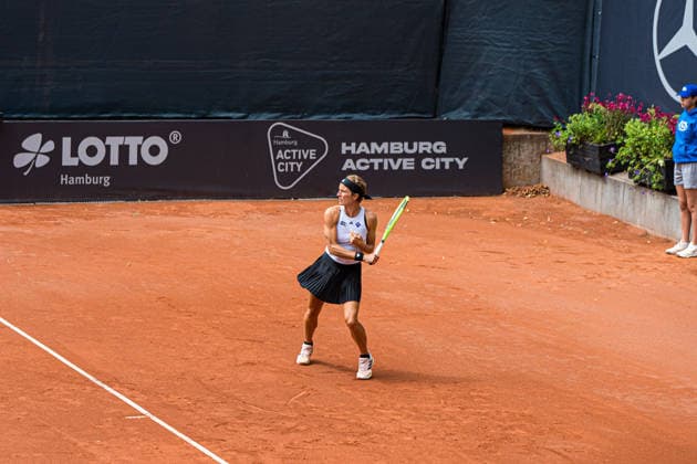 Tennis I Damen I Saison 2026 I MSC Hamburg Ladies Open WTA250 I 19.07.2026 Kathinka von Deichmann (LIE) steht auf dem Feld *** Tennis I Women I 2026 Season I MSC Hamburg Ladies Open WTA250 I July 19, 2026 Kathinka von Deichmann LIE is on the court Copyright: xLobeca Björn-OlexKehmx