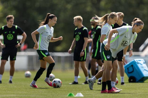 Fußball I Frauen I Testspiel I SV Meppen 1912 e.V. - VfL Wolfsburg I 19.07.2026 Maria-Joelle Wedemeyer (24, VfL Wolfsburg) Herzlake Hasetalstadion Niedersachsen Deutschland *** Soccer I Women I Friendly Match I SV Meppen 1912 e.V. vs. VfL Wolfsburg I July 19, 2026 Maria Joelle Wedemeyer, 24, VfL Wolfsburg Herzlake Hasetalstadion Lower Saxony, Germany Copyright: xLobeca CedricxSiefkerx