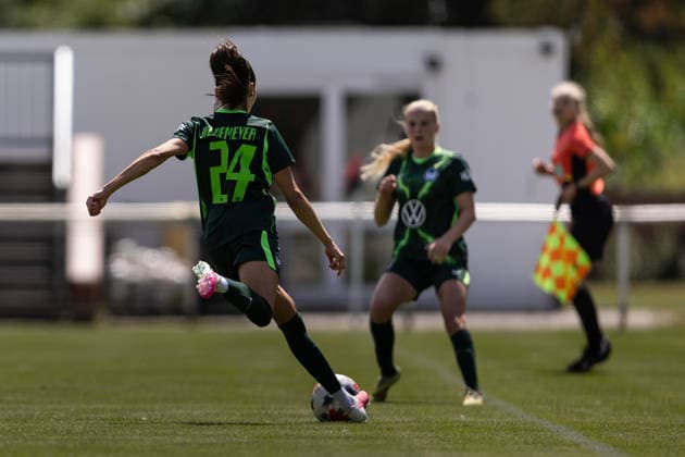 Fußball I Frauen I Testspiel I SV Meppen 1912 e.V. - VfL Wolfsburg I 19.07.2026 Maria-Joelle Wedemeyer (24, VfL Wolfsburg) Herzlake Hasetalstadion Niedersachsen Deutschland *** Soccer I Women I Friendly Match I SV Meppen 1912 e.V. vs. VfL Wolfsburg I July 19, 2026 Maria Joelle Wedemeyer, 24, VfL Wolfsburg Herzlake Hasetalstadion Lower Saxony, Germany Copyright: xLobeca CedricxSiefkerx