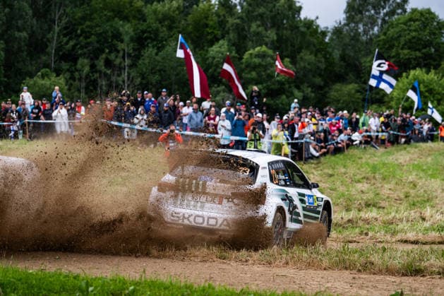 IPA86815161 - Driver Robert Virves and co-driver Viilo Jakko of Team Toksport WRT 2, driving a äkoda Fabia RS Rally2 WRC2, faced the third day of the race during the FIA World Rally Championship WRC, Motorsport Rallye, WM Delfi Rally Estonia 2026 on July 19 in Tartu, Estonia.  Copyright: xLucaxBarsali IPAxSportx xx 86815161