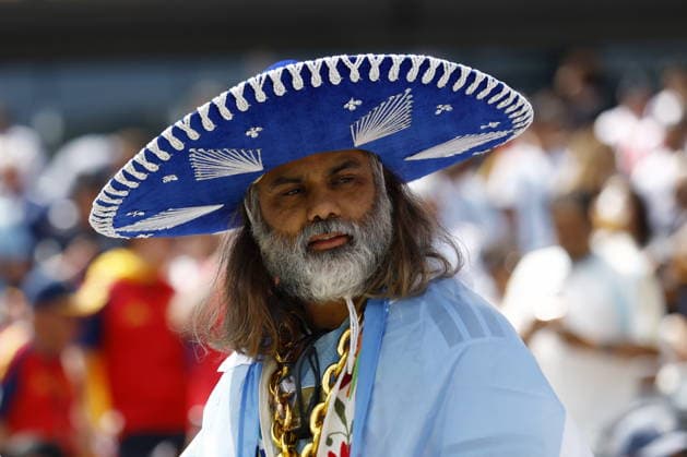 FIFA World Cup, WM, Weltmeisterschaft, Fussball 2026 final - Spain vs Argentina A supporter of Spain looks on ahead of the FIFA World Cup 2026 final match Spain against Argentina, in East Rutherford, New Jersey, USA, 19 July 2026. EAST RUTHERFORD United States  Copyright: xWILLxOLIVERx