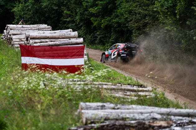 MOTORSPORTS - Rally - WRC, Motorsport Rallye, WM Delfi Rally Estonia Photo by IPA ABACAPRESS.COM86815171 - Driver Elfyn Evans and co-driver Scott Martin of the Toyota Gazoo Racing WRT team, driving a Toyota GR Yaris Rally1, are set to tackle the third day of the race during the 2026 FIA World Rally Championship (WRC) Delfi Rally Estonia on July 19 in Tartu, Estonia. Estonia Estonia  Copyright: xIPAxSport ABACAx