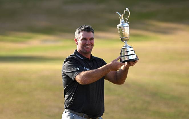 Ryan Fox (NZ) celebrates with the Claret Jug and Becomes Champion Golfer for 2026 by winning the Open Championship at Royal Birkdale Golf Club, Southport, England, UK 154th Open Golf Championships, Royal Birkdale, Southport, UK - 19 Jul 2026Southport Royal Birkdale United Kingdom  Copyright: xGreigxCowie Shutterstockx 16988299v