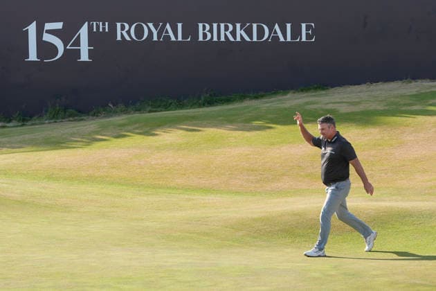 SOUTHPORT, ENGLAND - JULY 19: Ryan Fox (NZ) walks to the presentation after winning the 154th Open Championship at the Royal Birkdale Golf Club, Southport on July 19, 2026 in Merseyside, England The 154th British Open Championship