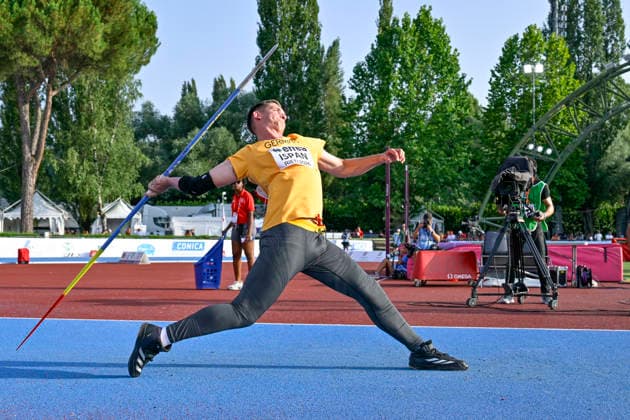 Oliver Zeno ISPAN (Germany, LG Stadtwerke Muenchen, Speerwurf) ITA, European Atheltics U18 Championships, Athletics, 19.07.2026, ITA, European Atheltics U18 Championships, Athletics, 19.07.2026, *** Oliver Zeno ISPAN Germany, LG Stadtwerke Munich, Javelin Throw ITA, European Athletics U18 Championships, Athletics, July 19, 2026, ITA, European Athletics U18 Championships, Athletics, July 19, 2026, Copyright: xEibnerxPressefoto JanxPapenfussx EP_JPS