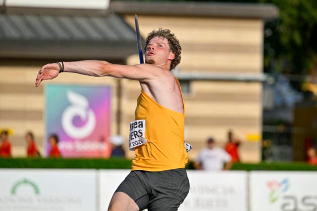 Quentin ALBERS (Germany, SC Potsdam e.V., Speerwurf) ITA, European Atheltics U18 Championships, Athletics, 19.07.2026, ITA, European Atheltics U18 Championships, Athletics, 19.07.2026, *** Quentin ALBERS, Germany, SC Potsdam e.V., Javelin Throw, ITA, European Athletics U18 Championships, Athletics, July 19, 2026, ITA, European Athletics U18 Championships, Athletics, July 19, 2026, Copyright: xEibnerxPressefoto JanxPapenfussx EP_JPS