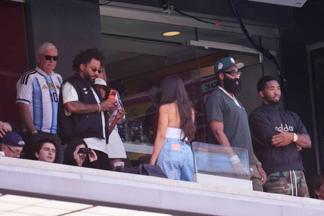 Spain v Argentina: Final - FIFA World Cup, WM, Weltmeisterschaft, Fussball 2026 James Harden attends during the FIFA World Cup 2026 Final match between Winner Spain and Argentina at New York New Jersey Stadium on July 19, 2026 in East Rutherford, United States. East Rutherford NJ United States  Copyright: xJosexBretonx originalFilename:bretonhernandez-spainvar260719_npXZu.jpg