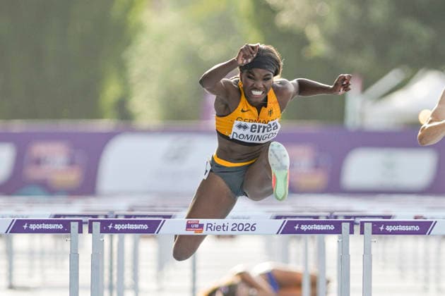 Delisha Benelisa DOMINGOS (Germany, TuS Lichterfelde, 110m Huerden) ITA, European Atheltics U18 Championships, Athletics, 19.07.2026, ITA, European Atheltics U18 Championships, Athletics, 19.07.2026, *** Delisha Benelisa DOMINGOS, Germany, TuS Lichterfelde, 110m Hurdles, ITA, European Athletics U18 Championships, Athletics, July 19, 2026, ITA, European Athletics U18 Championships, Athletics, July 19, 2026, Copyright: xEibnerxPressefoto JanxPapenfussx EP_JPS