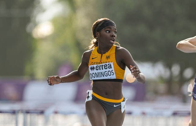 Delisha Benelisa DOMINGOS (Germany, TuS Lichterfelde, 110m Huerden) ITA, European Atheltics U18 Championships, Athletics, 19.07.2026, ITA, European Atheltics U18 Championships, Athletics, 19.07.2026, *** Delisha Benelisa DOMINGOS, Germany, TuS Lichterfelde, 110m Hurdles, ITA, European Athletics U18 Championships, Athletics, July 19, 2026, ITA, European Athletics U18 Championships, Athletics, July 19, 2026, Copyright: xEibnerxPressefoto JanxPapenfussx EP_JPS