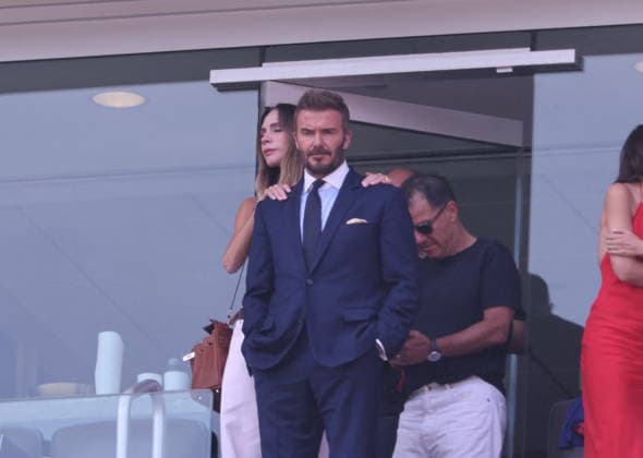 2026 World Cup Final - Beckham Family In The Stands - USA Victoria Beckham and David Beckham in the stands during the Closing ceremony ahead of the FIFA World Cup, WM, Weltmeisterschaft, Fussball 2026 final football match between Spain and Argentina on July 19, 2026 in East Rutherford, NJ, USA. Photo by Charles Guerin ABACAPRESS.COM East Rutherford NJ United States  Copyright: xGuerinxCharles ABACAx
