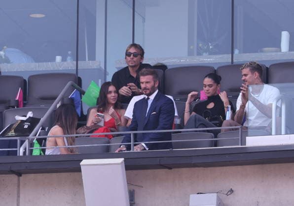 2026 World Cup Final - Beckham Family In The Stands - USA David Beckham in the stands during the Closing ceremony ahead of the FIFA World Cup, WM, Weltmeisterschaft, Fussball 2026 final football match between Spain and Argentina on July 19, 2026 in East Rutherford, NJ, USA. Photo by Charles Guerin ABACAPRESS.COM East Rutherford NJ United States  Copyright: xGuerinxCharles ABACAx