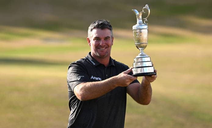 Ryan Fox (NZ) celebrates winning the Claret Jug on the 18th Green and Becomes Champion Golfer for 2026 by winning the Open Championship at Royal Birkdale Golf Club, Southport, England, UK 154th Open Golf Championships, Royal Birkdale, Southport, UK - 19 Jul 2026Southport Royal Birkdale United Kingdom  Copyright: xGreigxCowie Shutterstockx 16988299au