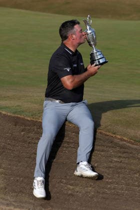 RECORD DATE NOT STATED 19th July 2026; Royal Birkdale Golf Club, Southport, Merseyside, England; The Open Championship Final Day; Ryan Fox (NZ) kisses the Claret Jug trophy DavidxBlunsden