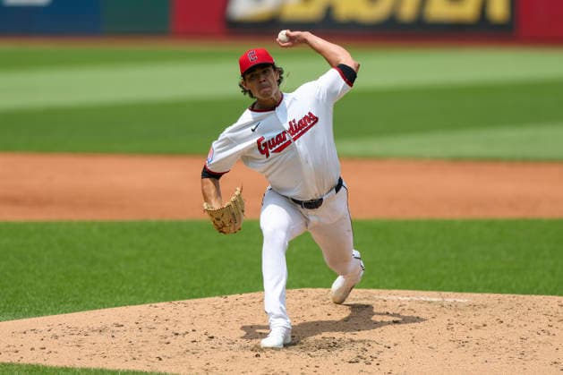July 19, 2026: Cleveland Guardians pitcher Joey Cantillo (54) throws a pitch during the third inning of the Major League Baseball game between the Pittsburgh Pirates and Cleveland Guardians at Progressive Field in Cleveland, Ohio. CSM Cleveland United States of America - ZUMAc04_ 20260719_zma_c04_015 Copyright: xBrianxFisherx