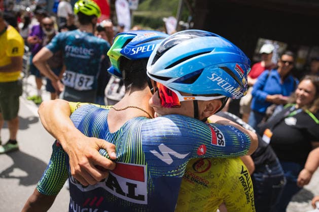 62 Giro Ciclistico Valle DAosta TURIM, TU - 19.07.2026: 62 GIRO CICLISTICO VALLE DAOSTA - Cycling - 62nd Giro Ciclistico Valle D& 39;Aosta - 4th and final stage, from Valtournenche to Breuil-Cervinia in Italy, held this Sunday (19). In the photo, Henrique Bravo (BRA), from the Soudal Quick-Step Development team, winner of the 62nd Giro. (Photo: Luca Castro Fotoarena) x2986905x  LucaxCastro