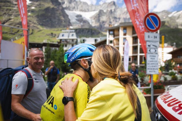62 Giro Ciclistico Valle DAosta TURIM, TU - 19.07.2026: 62 GIRO CICLISTICO VALLE DAOSTA - Cycling - 62nd Giro Ciclistico Valle D& 39;Aosta - 4th and final stage, from Valtournenche to Breuil-Cervinia in Italy, held this Sunday (19). In the photo, Henrique Bravo (BRA), from the Soudal Quick-Step Development team, winner of the 62nd Giro. (Photo: Luca Castro Fotoarena) x2986915x  LucaxCastro