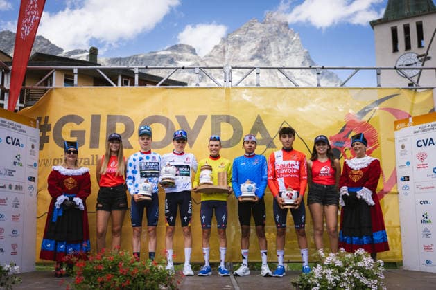 62 Giro Ciclistico Valle DAosta TURIM, TU - 19.07.2026: 62 GIRO CICLISTICO VALLE DAOSTA - Cycling - 62nd Giro Ciclistico Valle D& 39;Aosta - 4th and final stage, from Valtournenche to Breuil-Cervinia in Italy, held this Sunday (19). In the photo, Henrique Bravo (BRA), from the Soudal Quick-Step Development team, winner of the 62nd Giro. (Photo: Luca Castro Fotoarena) x2986918x  LucaxCastro