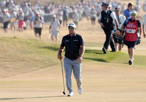 New Zealand s Ryan Fox walks down the eighteenth at the 154th Open Championship at Royal Birkdale in Southport, on Sunday, July 19, 2026. Cox won the tournament with a score of ten under par.  LON2026071921 HUGOxPHILPOTT